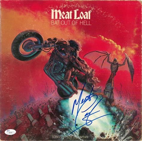 Lot Detail Meat Loaf Signed Bat Out Of Hell Album Jsa