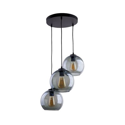 TK LIGHTING 2819 CUBUS GRAPHITE LAMPA WISZĄCA 3 PŁ KOŁO