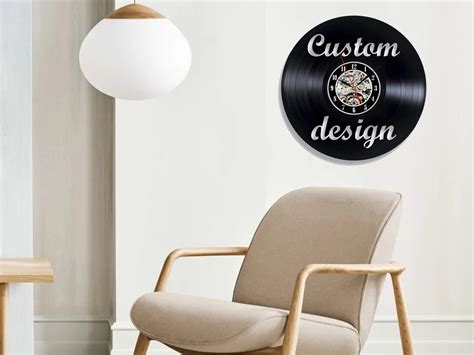 Custom Vinyl Wall Clock Custom Artwork Custom Wall Art - Etsy