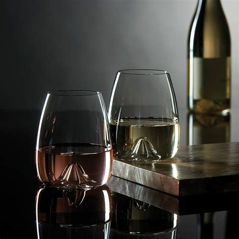 Waterford Elegance Set Of 2 Fine Crystal Stemless Wine Glasses In Clear Modesens