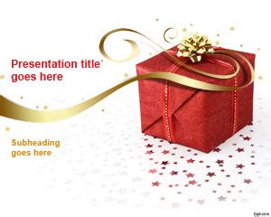 Free Christmas Gift PowerPoint Template