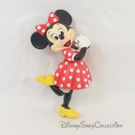 Figurina Minnie DISNEYLAND PARIS Vestito Rosso Pois Bianco Pin Up