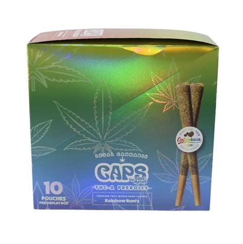 Caps By Good Morels Hash Holes Thc A 2ct X 2gm Pre Roll Joints Display Of 10 Msrp Fs