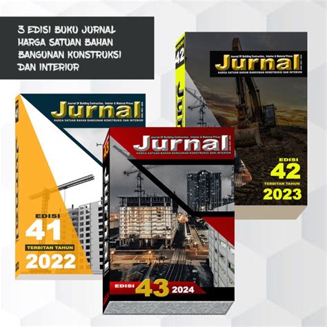 Jual Jurnal Harga Satuan Bahan Bangunan Edisi Edisi