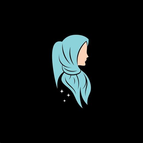 Plantilla De Dise O De Logotipo Hijab Para Moda Femenina Musulmana Con