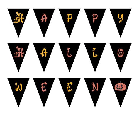 Happy Halloween Letters - 15 Free PDF Printables | Printablee