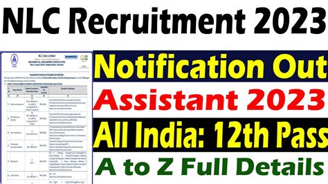 Nlc India Limited Recruitment Notification Released Posts