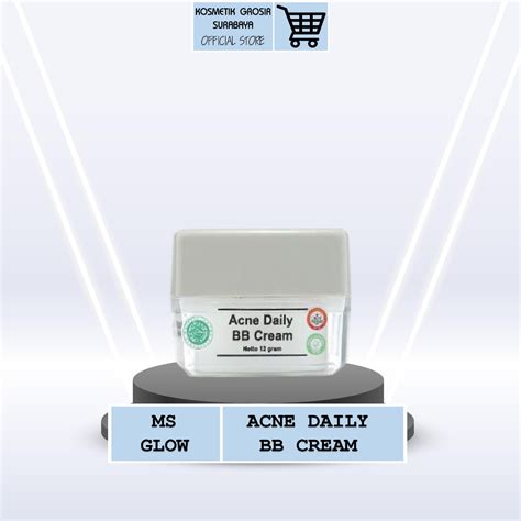 Jual MS Glow Krim Siang Acne Daily BB Cream Original Kemasan Barcode