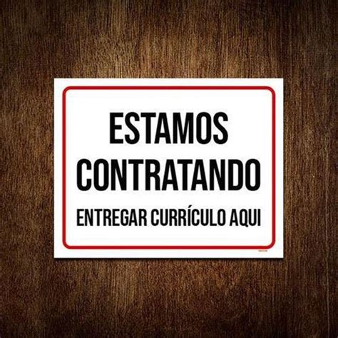 Placa Estamos Contratando Entregar Curr Culo Aqui X Un Curr Culo