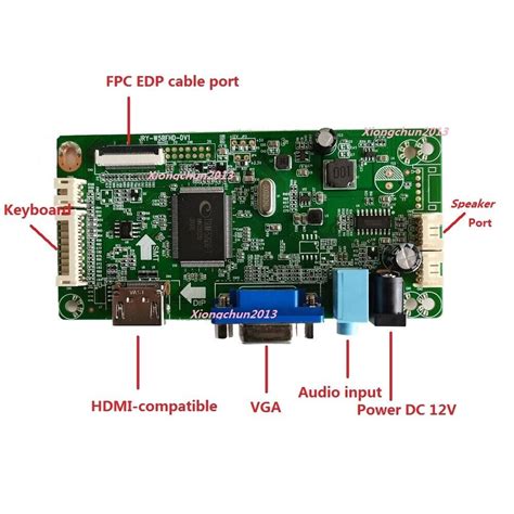 HDMI VGA LCD EDP Controller Board Kit 30pin For LG LP156WHB 1366 768 15