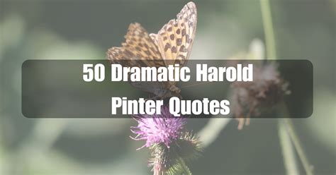 50 Dramatic Harold Pinter Quotes | Ventured