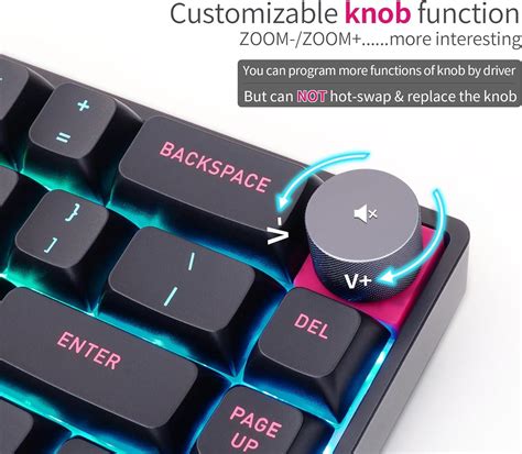 Keecipal Skyloong GK68 Mechanical Keyboard 65 NKRO Hot Swappable RGB Tri Mode 2 4Ghz Bluetooth