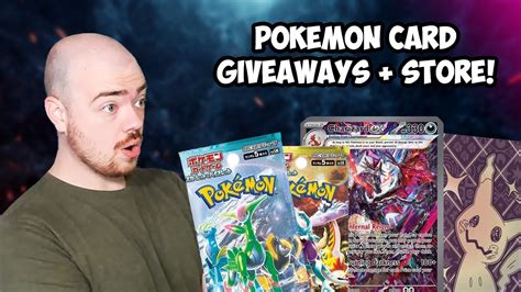 Opening Giving Away Pokemon Cards Mystery Packs Paldean Fates