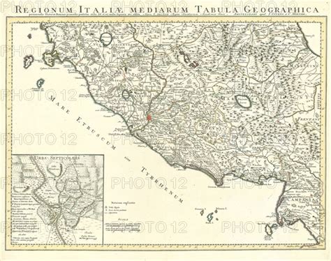 Map Regionum Italiae Mediarum Tabula Geographica Pernoscendis