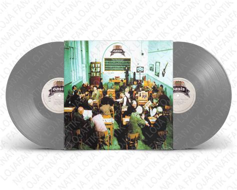 Oasis The Masterplan Lp 2x Silver Limited Edition 25th Anniversary