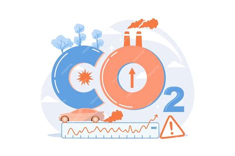 Altos Niveles De Dióxido De Carbono Co2 Atmósfera Emisiones Industriales Afectan Cambios