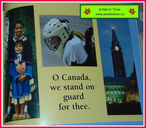 Canada Book: O Canada, Our National Anthem - A Net in Time