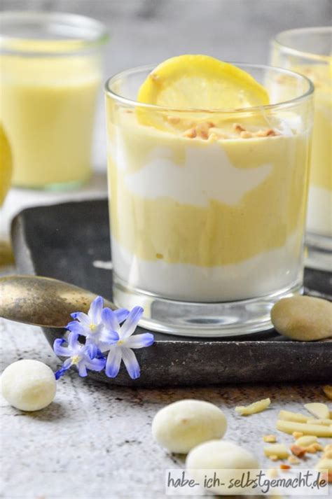 Schnelle Zitronencreme Als Nachtisch Im Glas Habe Ich Selbstgemacht