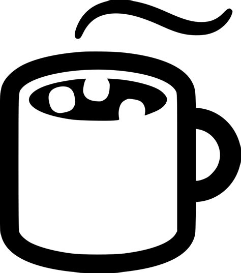 Hot Chocolate Png Hot Cocoa Clip Art Black And White Transparent Png