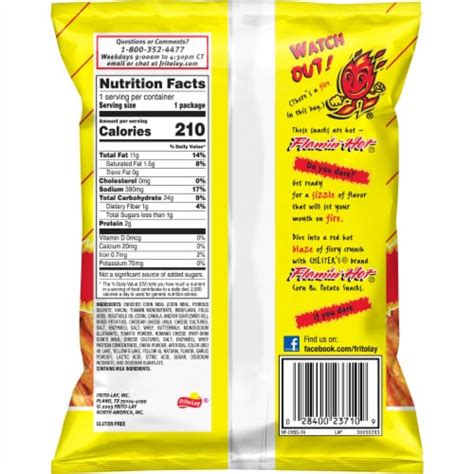 Chester S Flaming Hot Fires Corn Potato Snacks Oz Ralphs