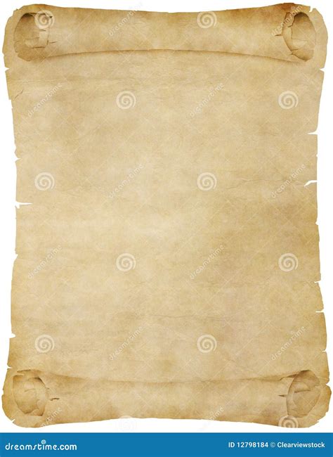 Old Vintage Paper Or Parchment Scroll Stock Images - Image: 12798184