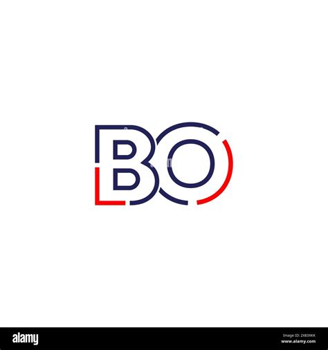 BO Tech Logo Concept Design Stock Vector Image Art Alamy