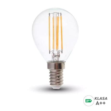 Ar Wka Led V Tac W Filament E Kulka P Prze Roczysta Vt K