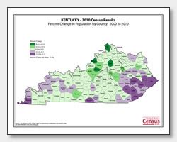 Kentucky Population Density Map