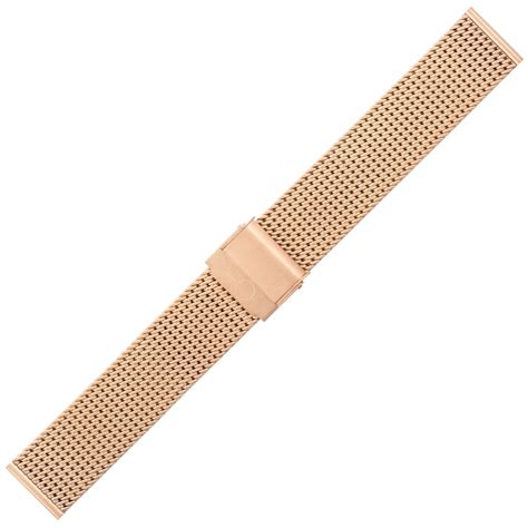 Bandoh Mesh Milanaise Uhrenarmband Fein Gewebter Stahl Rosegold