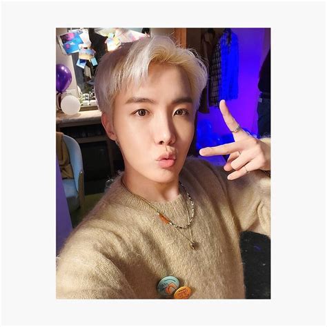 J Hope Selfie Photographic Print By Shiningmoonie Hoseok Hoseok Bts