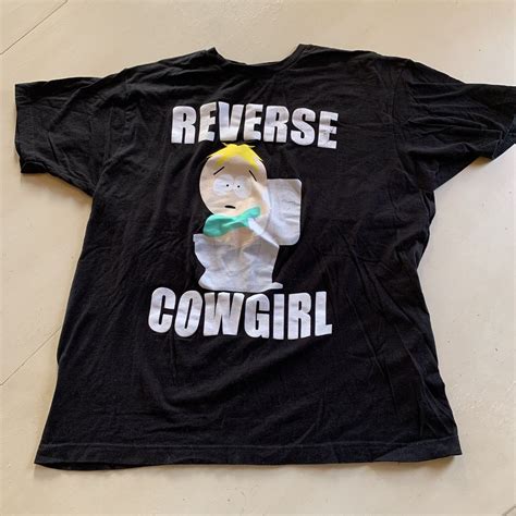 Funny South Park Reverse Cowgirl Black T Shirt Butter… Gem