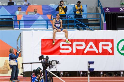 Atletismo Mihail Dudas Heptathlon Do Homem Decatlo Fotografia