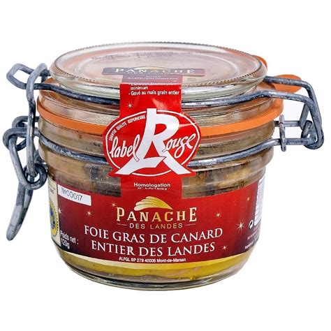 Panache Des Landes Foie Gras De Canard Entier Des Landes Label Rouge Igp