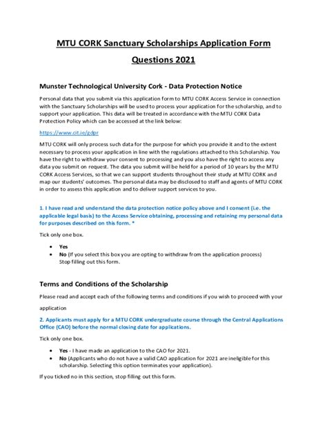 Fillable Online Mtu Sanctuary Scholarships Application Form Fax Email