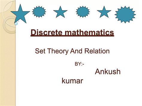 Set Theory And Relation Ppt