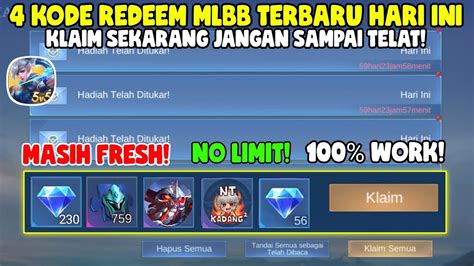 Klaim Kode Redeem Ml Terbaru Kode Redeem Mobile Legend Code Redeem