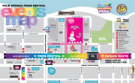 Palm Springs Pride 2022 Event Map Gay Desert Guide Pride Map