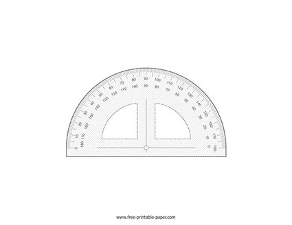 Paper Protractor – Free-printable-paper.com