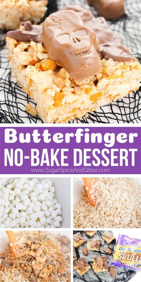 No-Bake Butterfinger Halloween Treats ⋆ Sugar, Spice and Glitter