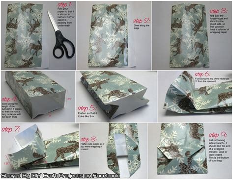 Gift Bags Out Of Wrapping Paper - DIY Craft Projects