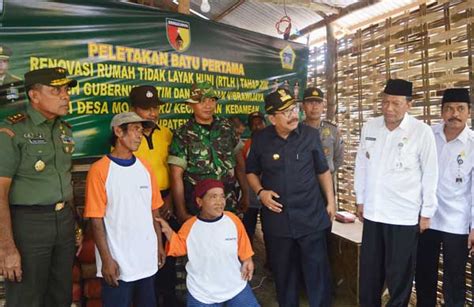 Gubernur Jatim Pangdam Dan Bupati Gresik Letakkan Batu Pertama Program