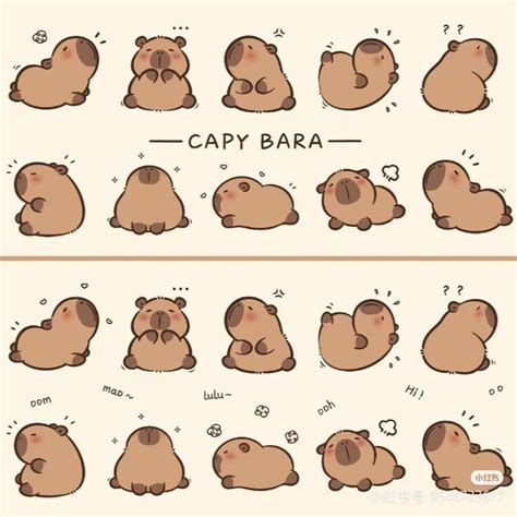 Capybara Cartoon Cute Easy Doodles Cute Easy Drawings Cute Doodles