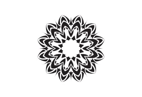 Stylized Floral Mandala Symbol Pattern Graphic By Tanvir Enayet