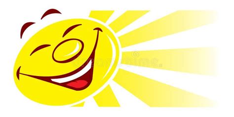 Sun cartoon illustration. Cartoon illustration of a happy sun face ...