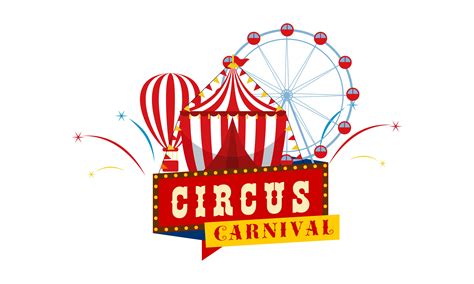 Carnival Circus Sign Fun Amusement Logo Graphic By DEEMKA STUDIO