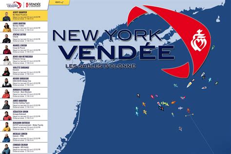 New York Vendée 2024 La cartographie de la course en live Voile