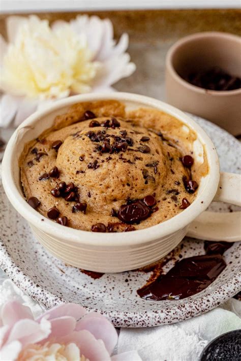 Easy Chocolate Chip Mug Cake In The Microwave