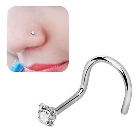 Piercing Nariz Nostril Ponto De Luz C Pedrinha Zirconia Mercadolivre