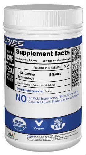 Nutrija Micronized Glutamine Powder Support Muscle Growth Recovery