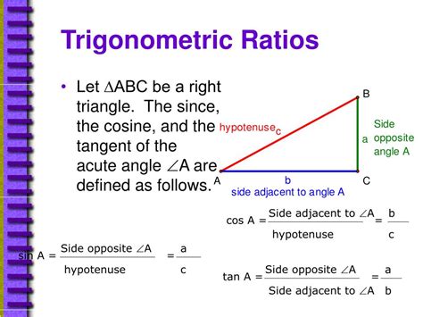 Ppt 95 Trigonometric Ratios Powerpoint Presentation Free Download